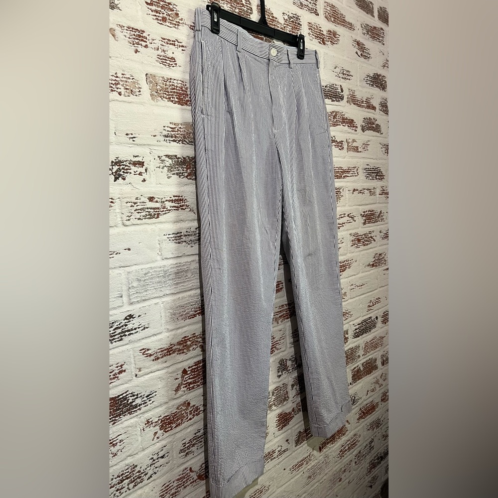 Brooks Brothers Elliot Pants Genuine Seersucker Striped Size 35x32 - Picture 3 of 11